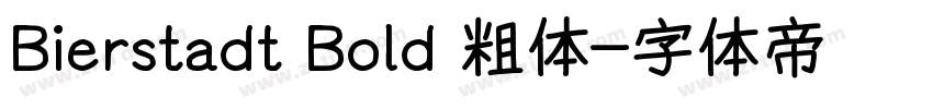 Bierstadt Bold 粗体字体转换